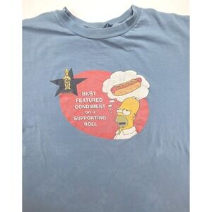 U.S. T's 707 The Simpsons Homer Best Featured Condiment T Shirt Men XL Blue 2000